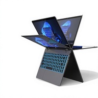 Nouvel Ordinateur Portable YOGA 2-en-1 Intel 13 pouces N100 Léger SSD Windows 10/11 avec Graphiques Intégrés 1920x1080 pour l'Export