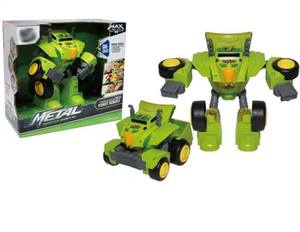 DIY Druckguss Spielzeug Cartoon Roboter Verformung Metall Touch Sensing Transform Roboter Auto Spielzeug mit leichter Musik für Kinder - Product Image 1