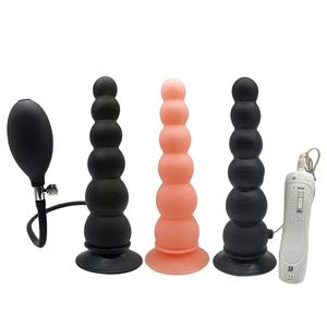 拡張可能 インフレータブル ディルド シリコン製 エネマ玩具 バルーンポンプ付き & 初心者ゲイ向け アナルイージートレーナー、大人用セックスゲームおもちゃ - Product Image 5