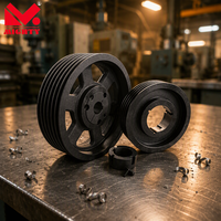 Pulley Besi Cor Besar yang Dapat Ditukar, Standar ANSI 3V 5V 8V, Alur Vee, Dapat Disesuaikan OEM
