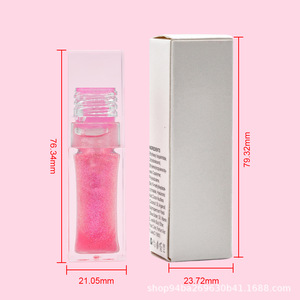 Brillo <span class=keywords><strong>Labial</strong></span> al por Mayor, Maquillaje, Tubo Cuadrado Transparente, Brillo <span class=keywords><strong>Labial</strong></span> con Efecto Voluminizador, Color Cambiante, Aceite <span class=keywords><strong>Labial</strong></span>, Brillo <span class=keywords><strong>Labial</strong></span> OEM, Labiales - Product Image 6