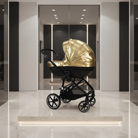 Poussette pour bébé personnalisée OEM, nacelle, système de voyage, cadre en alliage d'aluminium, housse en lin, capacité de charge de 20 à 22 kg, 0 à 3 ans