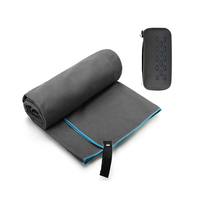 LOW MOQ Custom logo Design Quick Dry Lightweight Super Absorbent Microfiber Towels for Sports Camping Fitness