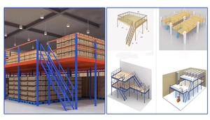 כבד-בורג מובנה ציפוי אבקה מובנה פלדה מדפים - Product Image 6