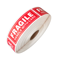 Étiquette autocollante Fragile de 1x3 pouces au prix le plus bas pour le colis d'expédition