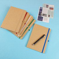 Bloc-notes adhésif en papier kraft avec couverture en tissu, bloc-notes de bureau, bloc-notes multifonctionnel épaissi, ensemble de blocs-notes, impression de logo personnalisée