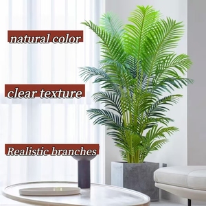 Chất Lượng Cao Nhân Tạo Dừa Cây Cọ Chậu Giả Lá Trong Nhà Cây Lớn Trang Trí Cho Nhà Giáng Sinh Halloween - Product Image 4