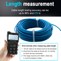 NOYAFA NF-8209 Probador de Cables de Red, Rastreador de Cables Ethernet, Alcance de 600m, CAT5e/CAT6/CAT6a, Prueba POE, Localizador de Fallas, 1 Año de Garantía