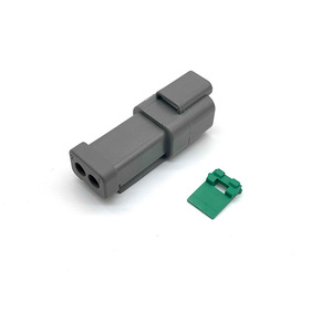 <span class=keywords><strong>DT04</strong></span>-<span class=keywords><strong>2P</strong></span>-<span class=keywords><strong>E005</strong></span> Deutsch DT Series ขั้วต่อตัวผู้2ขาสำหรับที่อยู่อาศัยปลั๊กไฟฟ้ากันน้ำ <span class=keywords><strong>DT04</strong></span>-<span class=keywords><strong>2P</strong></span>-<span class=keywords><strong>E005</strong></span>พร้อมฝาปิดปลาย <span class=keywords><strong>E005</strong></span>สีดำ - Product Image 1