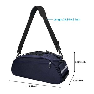 Échantillon gratuit Sacs de selle arrière de vélo grande capacité EVA Multi-usages Sac de transport pour vélo de route VTT Sac de porte-bagages arrière extensible pour vélo - Product Image 4