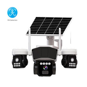 Okam Pro 12MP <span class=keywords><strong>3</strong></span> Màn Hình Bất <span class=keywords><strong>3</strong></span> Ống Kính Wifi Năng Lượng Mặt Trời 4G Sim Thẻ IP Mạng CCTV Ptz Pin Con Người Phát Hiện Báo Động Năng Lượng Mặt Trời Máy Ảnh - Product Image 3