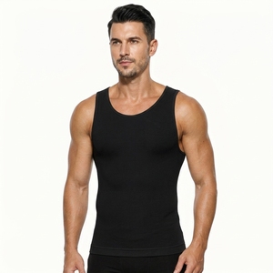 Camiseta sin mangas de gimnasio para hombre con logo personalizado, OEM ODM, logotipo bordado personalizado, camiseta de algodón acanalado, chaleco de gimnasio, fabricante de camisetas sin mangas. - Product Image 2