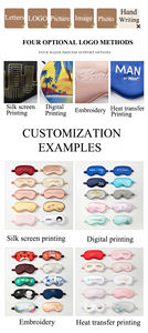 プレミアムシルクサテンアイカバーアイマスク目隠しシルクサテンスリープマスク弾性ストラップ付き - Product Image 5