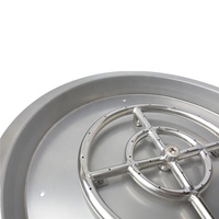 25 pouces rond Extérieur au Gaz propane Foyer baisse bol avec brûleur à anneau