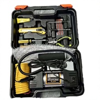 Pompe à air en plastique monocylindre haute puissance avec moniteur de pression des pneus pour pneus de voiture - Portable 12V