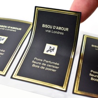 Étiquettes de parfum imperméables et résistantes à l'huile, autocollants en vinyle avec logo personnalisé pour emballages cosmétiques de luxe