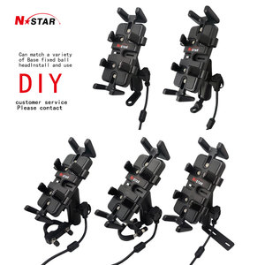 N-star-Support de téléphone portable de moto, Support de guidon, Support de téléphone étanche, chargeur universel sans fil, Support de téléphone de voiture - Product Image 5