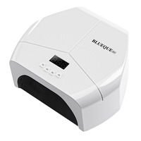 Lampe UV de séchage rapide pour vernis à ongles avec base en acier inoxydable réfléchissant et 72 perles LED, pour photothérapie (Modèle L8)