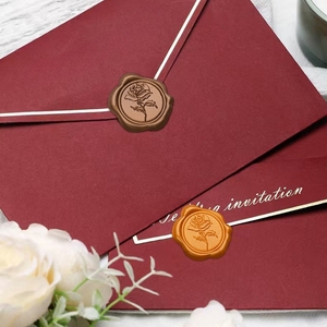 สติกเกอร์ปิดผนึกแท็บแว๊กซ์กุหลาบสี28มม. 14สี10ชิ้นมีกาวในตัวแผ่นปิดผนึกซองจดหมายน่ารักการตกแต่งสมุดบันทึก - Product Image 6