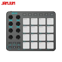 Pad MIDI 16-tombol RGB untuk Pengontrol Musik Elektronik Mini Keyboard Baterai Terpasang Siap Kirim Internasional JP-1