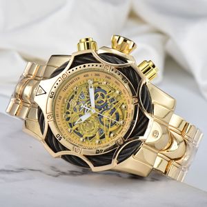 Montre de sport pour homme INVIC avec grand cadran, boîtier en alliage, bracelet en acier inoxydable, étanche - Product Image 4