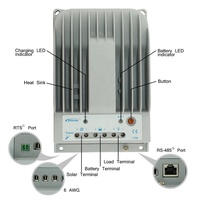 Контроллер заряда аккумулятора EPever Tracer 2215BN, 12 В, 24 В, макс. 150 в, MPPT 20 А