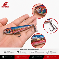 Échantillon Gratuit - Leurre Flottant 3D Imprimé ABS Red Eyeds Micro Z Dog pour Pêche en Eau Salée - Ensemble de Leurres Durs Anti-Skunk