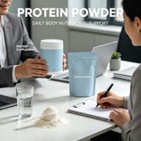 Poudre de protéines naturelles multi-sources avec vitamines et minéraux, formules personnalisées, complément nutritionnel quotidien pour adultes