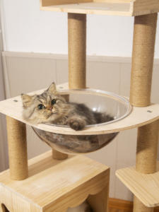 Vente flash : Grand arbre à chat, tour en sisal et bois, meubles pour animaux de compagnie, jouets - Product Image 4