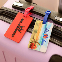Tag Bagasi PVC Lunak Dura Ble, Tag Tas Koper Custom, Aksesoris Tas, Tag Tas Tangan, Tahan Air, Fleksibel, Hadiah Promosi