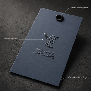 Étiquettes suspendues artistiques minimalistes sélectionnées, logo en relief tactile découpé avec précision ultra-mince de 0,5 mm, pour l'identité de musées, de galeries et de marchandises de luxe - Product Image 1
