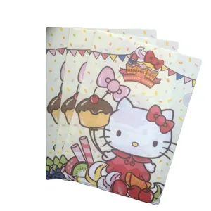 Carpeta de plástico PP con impresión personalizada, fabricante de carpeta de archivos transparente con forma de L <span class=keywords><strong>A4</strong></span> - Product Image 1