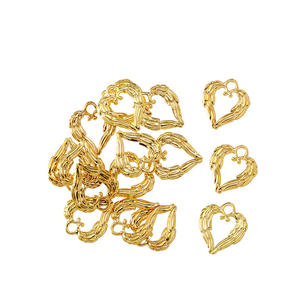 Liontin Sayap Malaikat Warna Perak Antik YuenZ untuk Pembuatan Perhiasan DIY Gelang Kalung 19*17mm A81 - Product Image 1