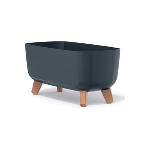 Gracia Case Anthracite Long <b>Large</b> Garden Flower <b>Pot</b> On Legs For Patio And Balcony - Product Image 3