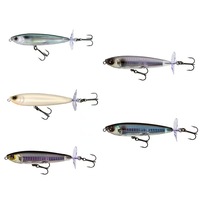 Leurre vierge transparent en ABS ALPHA 10cm 10g avec double hélice, non peint, pour montage DIY, type crayon, appât dur