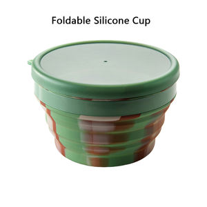 Taşınabilir Silikon Kase Açık Hava Kullanımı İçin Katlanabilir - Product Image 2