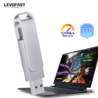 LEVOFAST Stock disponible Flash Drive 1TB SSD USB 3,1 Tipo-C Unidad de estado sólido Disco duro para computadora portátil