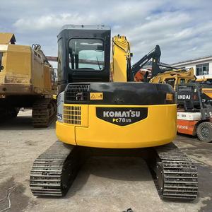 Excavadora Usada Komatsu PC78US con Orugas Negras, Equipo de Construcción Hidráulico - Product Image 1