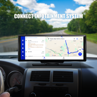 Caméra embarquée 10,26 pouces 4G 8 cœurs Android 10 4+64 Go avec CarPlay & Android Auto, G-Sensor, GPS, Mirror Link, Wi-Fi, Bluetooth, FM et DVR