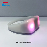 Digital sports LED nfc bracelets pour concert/télécommande clignotant minuterie bracelets