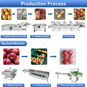 Equipo de Lavado y Secado de Vegetales OCEAN, Línea de Lavado y Clasificación de Frutas con Burbujas de Aire y Secadora - Product Image 5