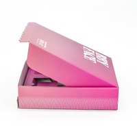 Benutzer definierte Postfächer Rosa Kleidung Schuh Mailer Wellpappe verpackung Große Pappkartons für Geschenke