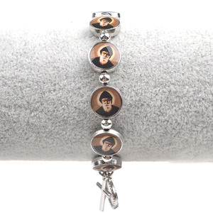 Pulseras <span class=keywords><strong>de</strong></span> Medalla <span class=keywords><strong>de</strong></span> la <span class=keywords><strong>Virgen</strong></span> María Católica, Cuentas <span class=keywords><strong>de</strong></span> Medalla <span class=keywords><strong>de</strong></span> San Charbel, Pulsera Elástica, Santos <span class=keywords><strong>de</strong></span> la Misericordia, Jesús, Pulseras <span class=keywords><strong>de</strong></span> Metal <span class=keywords><strong>de</strong></span> <span class=keywords><strong>Guadalupe</strong></span> - Product Image 5