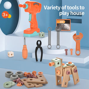 Ensemble d'outils pour enfants de 144 pièces, jeu de simulation de démontage avec tournevis électrique, boîte de rangement, construction de formes 3D, cadeau d'ingénierie - Product Image 2