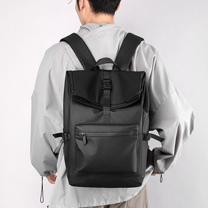 Custom Logo Er <b>Nylon</b> Waterproof Men College <b>Backpack</b> Travel Antitheft Leisure Laptop Flip <b>Backpack</b> - Product Image 6