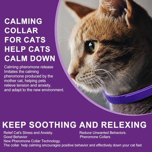 Paquete de 3 Collares Calmantes de Lujo para Gatos y Gatitos, Collar Antiladridos para Perros Hecho de Goma - Product Image 4