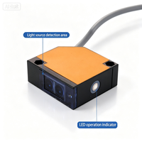 Sensor Proximitas Optik Terintegrasi 2m, Deteksi Cepat, Sakelar Fotolistrik dengan Output Relay dan Fungsi Deteksi Peredupan