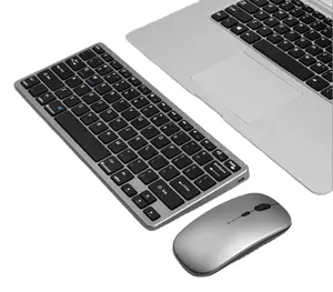 BT 5.0 & 2.4G Wireless Keyboard and Mouse Combo Mini Multimedia Keyboard Mouse Set For Laptop PC TV iPad Macbook Android