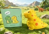 Jouet Squishy Dinosaure Géant en TPR, Doux, à Remontée Lente, Sensoriel, Anti-Stress, Boîte Mystère, Cadeau de Collection pour Enfants