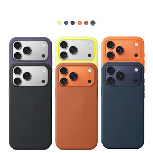 Coques de téléphone portable en silicone liquide LOGO pour <span class=keywords><strong>iPhone</strong></span> 17 Pro Max 16 Pro Max 15 <span class=keywords><strong>14</strong></span>, avec recharge sans fil et couvercle magnétique, livrées avec boîte de vente au détail - Product Image 6